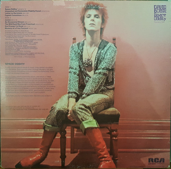 David Bowie : Space Oddity (LP, Album, RE)
