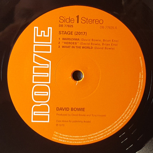 David Bowie : Stage (3xLP, Album, RE, RM)