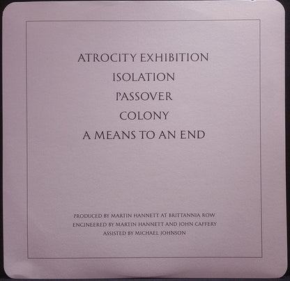 Joy Division : Closer (LP, Album, RE, RM, Sil)