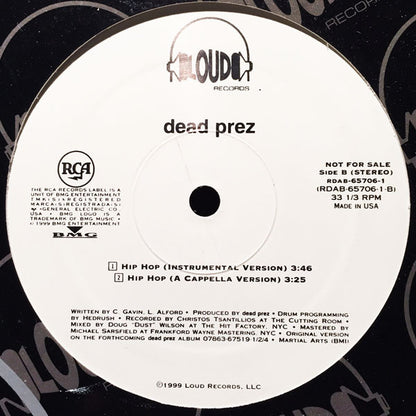 dead prez : Hip-Hop (12", Promo)