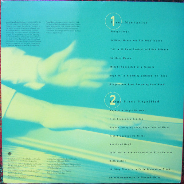 Gordon Monahan : Piano Mechanics / Large Piano Magnified (LP)