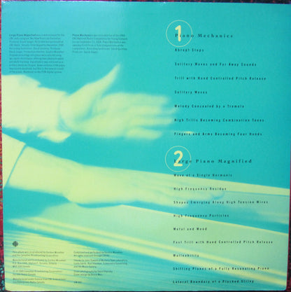 Gordon Monahan : Piano Mechanics / Large Piano Magnified (LP)