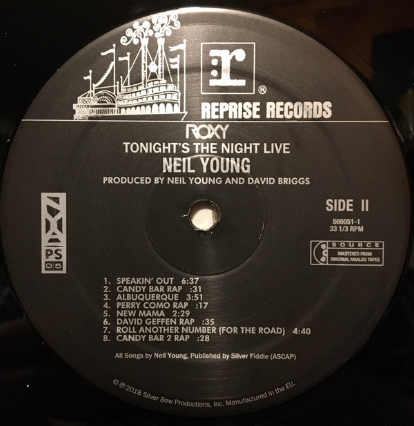 Neil Young : Roxy (Tonight's The Night Live) (LP + LP, S/Sided, Etch + Album, RSD)