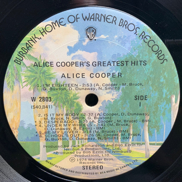 Alice Cooper : Alice Cooper's Greatest Hits (LP, Comp)