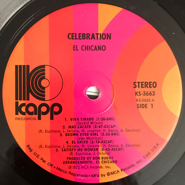 El Chicano : Celebration (LP, Album)