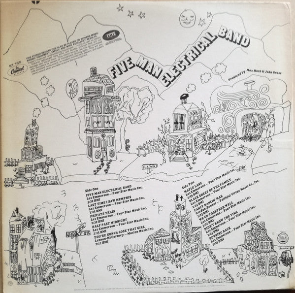 Five Man Electrical Band : Five Man Electrical Band (LP, Album, Scr)