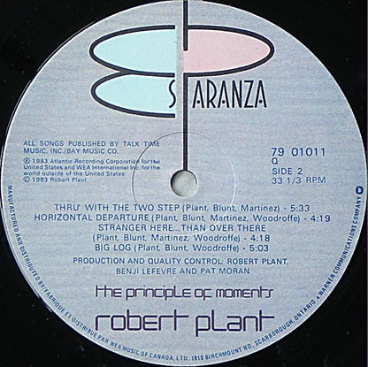 Robert Plant : The Principle Of Moments (LP, Album)