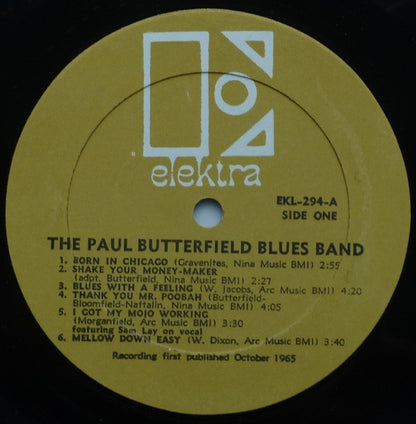 The Paul Butterfield Blues Band : The Paul Butterfield Blues Band (LP, Album, Mono, RP)