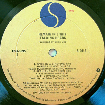 Talkingheads* : Remain In Light (LP, Album, Imp)