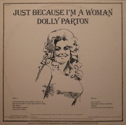 Dolly Parton : Just Because I'm A Woman (LP, Comp)