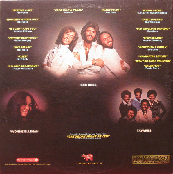 Various : Saturday Night Fever (The Original Movie Sound Track) (2xLP, Album, Comp, Gat)
