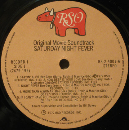 Various : Saturday Night Fever (The Original Movie Sound Track) (2xLP, Album, Comp, Gat)