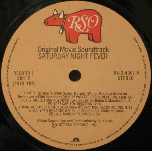 Various : Saturday Night Fever (The Original Movie Sound Track) (2xLP, Album, Comp, Gat)