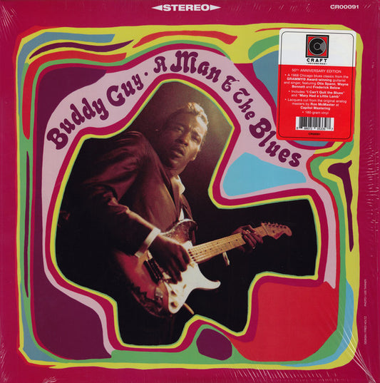 Buddy Guy : A Man And The Blues (LP, Album, RE, 50t)