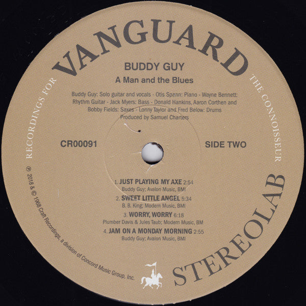 Buddy Guy : A Man And The Blues (LP, Album, RE, 50t)