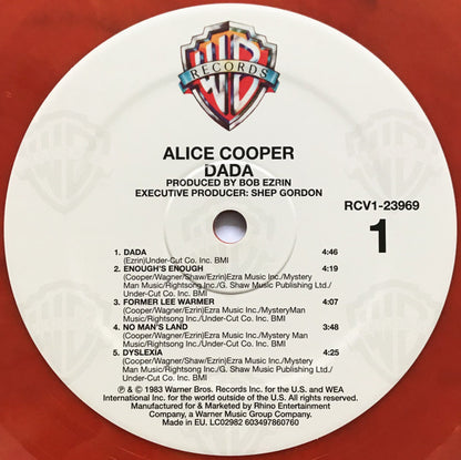 Alice Cooper (2) : DaDa (LP, Album, Ltd, RE, Ora)