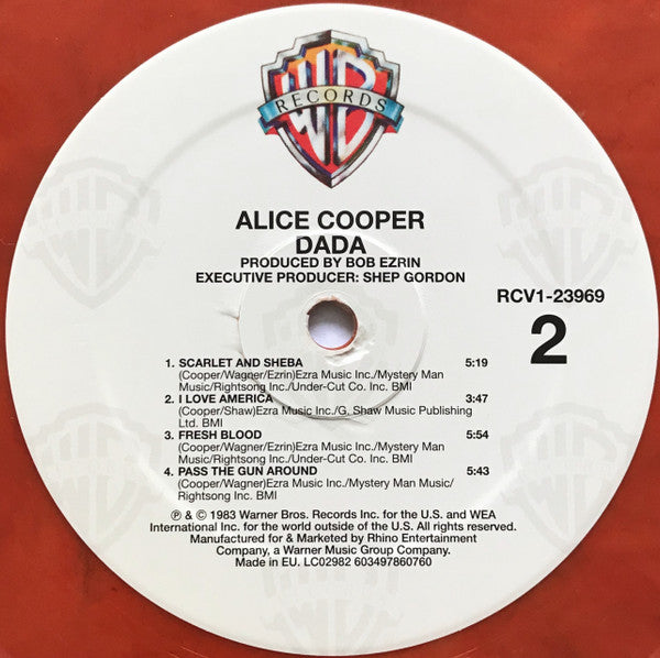Alice Cooper (2) : DaDa (LP, Album, Ltd, RE, Ora)