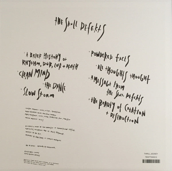 The Skull Defekts : The Skull Defekts (LP, Album, Whi)
