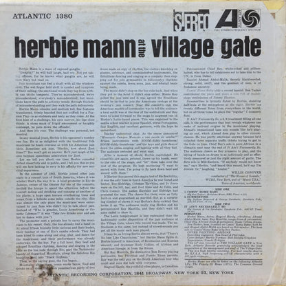Herbie Mann : Herbie Mann At The Village Gate (LP, Album, RE, Mon)