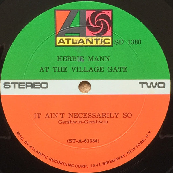 Herbie Mann : Herbie Mann At The Village Gate (LP, Album, RE, Mon)