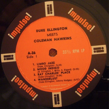 Duke Ellington Meets Coleman Hawkins : Duke Ellington Meets Coleman Hawkins (LP, Album, Mono, Gat)