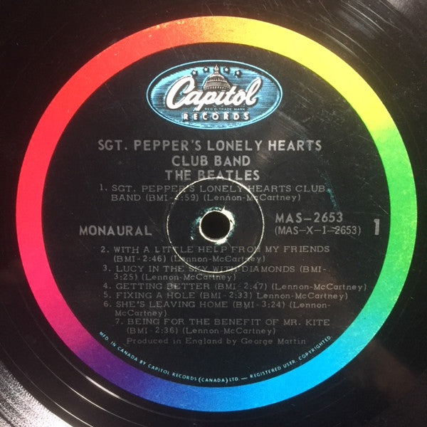 The Beatles : Sgt. Pepper's Lonely Hearts Club Band (LP, Album, Mono, RP, Gat)