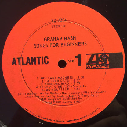 Graham Nash : Songs For Beginners (LP, Album)