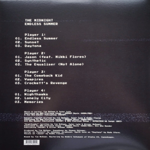 The Midnight (2) : Endless Summer (2xLP, Album, RM, Cle)