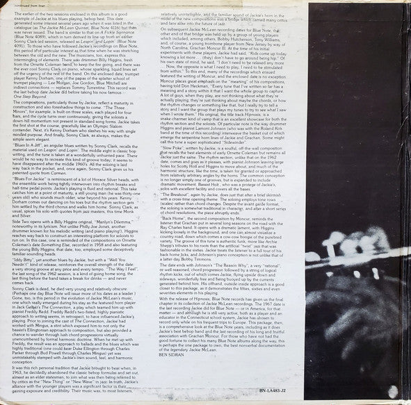 Jackie McLean : Hipnosis (2xLP, Comp)