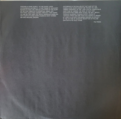 Kip Hanrahan : Coup De Tête (LP, Album)