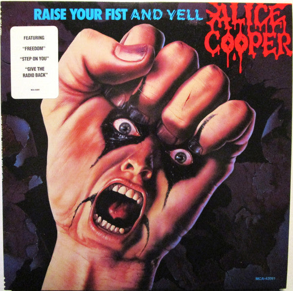 Alice Cooper (2) : Raise Your Fist And Yell (LP, Album, Promo)