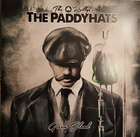 The O'Reillys & The Paddyhats : Green Blood (LP, Album, Ltd, Gre)