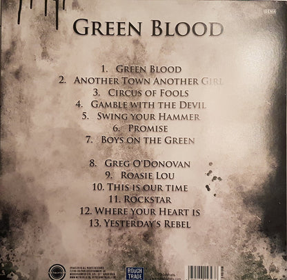The O'Reillys & The Paddyhats : Green Blood (LP, Album, Ltd, Gre)