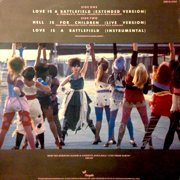 Pat Benatar : Love Is A Battlefield (Extended Version) (12", Single)