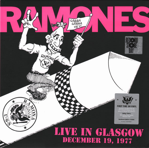 Ramones : Live In Glasgow December 19, 1977 (LP, 180 + LP, S/Sided, Etch, 180 + Album, RSD, Ltd)