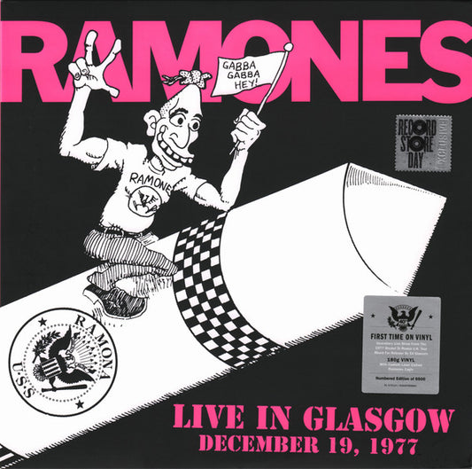 Ramones : Live In Glasgow December 19, 1977 (LP, 180 + LP, S/Sided, Etch, 180 + Album, RSD, Ltd)
