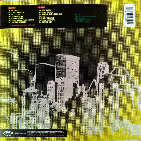 Bad Brains : Live At CBGB 1982 (LP, Album, Ltd)