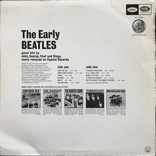 The Beatles : The Early Beatles (LP, Comp, RE, Jac)