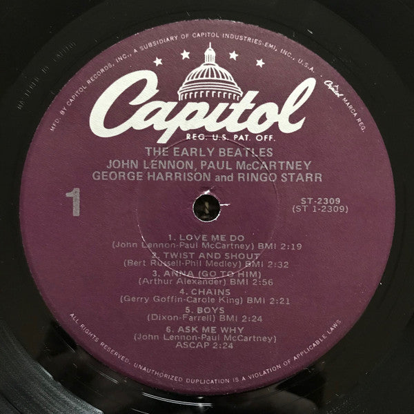 The Beatles : The Early Beatles (LP, Comp, RE, Jac)