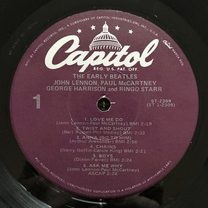 The Beatles : The Early Beatles (LP, Comp, RE, Jac)
