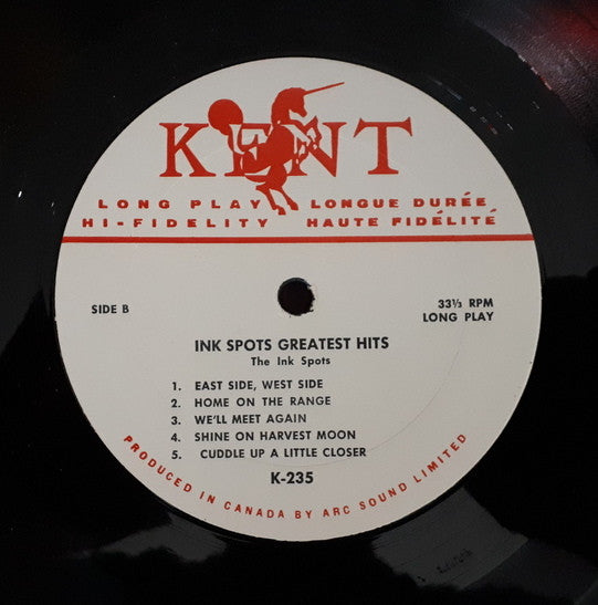 The Ink Spots (2) : The Ink Spots' Greatest Hits Volume 2 (LP, Album, Comp)