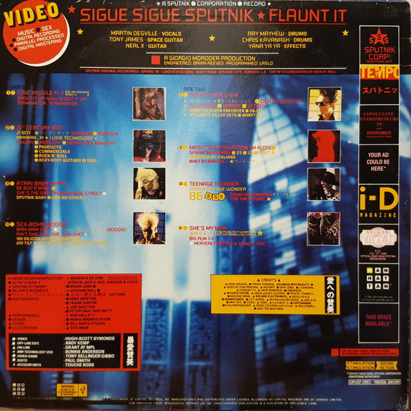 Sigue Sigue Sputnik : Flaunt It (LP, Album)