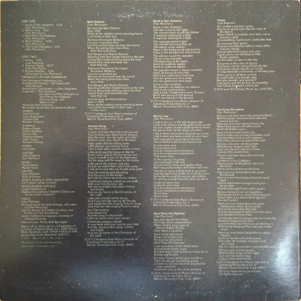 Van Morrison : Hard Nose The Highway (LP, Album, Gat)