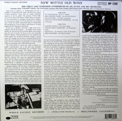 Gil Evans And His Orchestra Featuring Cannonball Adderley : New Bottle Old Wine (LP, Album, RE, 180)