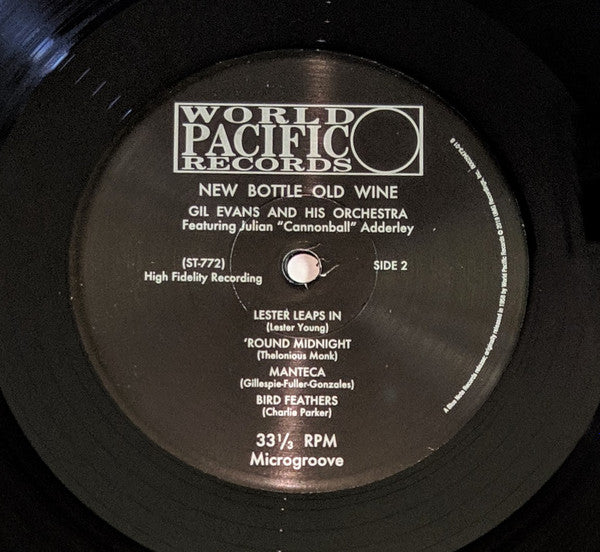 Gil Evans And His Orchestra Featuring Cannonball Adderley : New Bottle Old Wine (LP, Album, RE, 180)