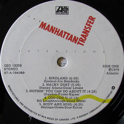 The Manhattan Transfer : Extensions (LP, Album)
