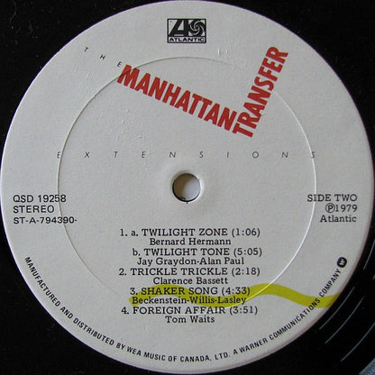 The Manhattan Transfer : Extensions (LP, Album)