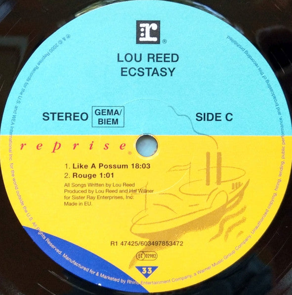 Lou Reed : Ecstasy (2xLP, Album, RSD, Ltd, RE, 180)