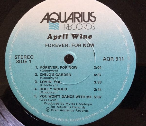 April Wine : Forever For Now (LP, Album)