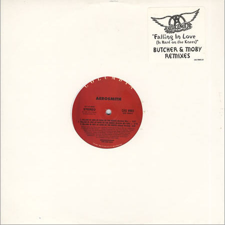 Aerosmith : Falling In Love (Is Hard On The Knees) Butcher & Moby Remixes (12", Promo)